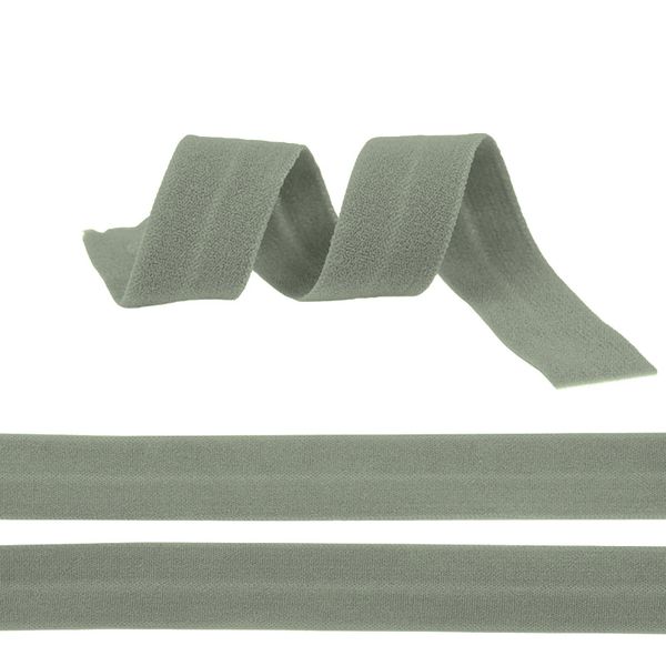 Резинка бельевая (окантовочная) матовая 20.0 мм / 50 метров, ROM.20312 F312 т.серый