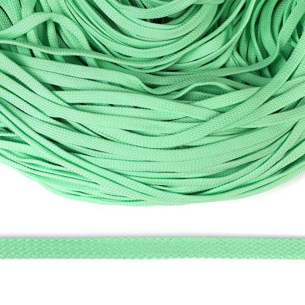 Шнур полиэфир плоский ⌀8.0 мм / 200 метров, 859 салатовый