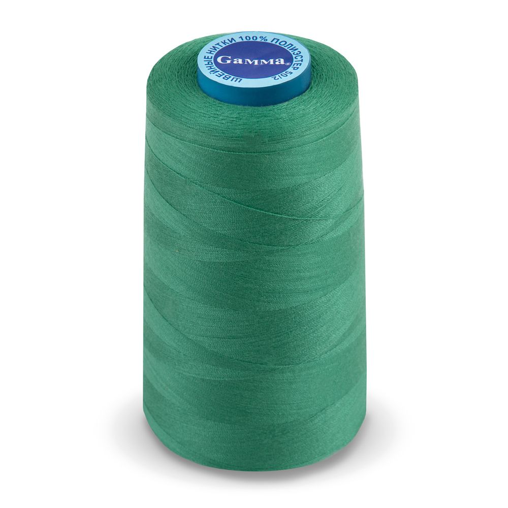 Нитки универсальные Gamma 50/2, 4570 м (5000 ярд) / 1 кат., 212 зеленый