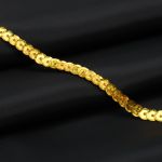 Тесьма пайетки, 6 мм, 73м (A20 золото)