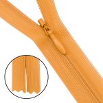 Молния потайная (скрытая) Т3 (3 мм) 1 зам., н/раз., 50 см, золото, 31285 / 50, 10 шт