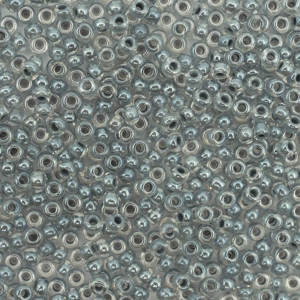 Бисер Preciosa прозрачный с цв. центром и покрытием 10/0 (2.3 мм), круг.отв., 500гр, 331-19001-10/0-38642