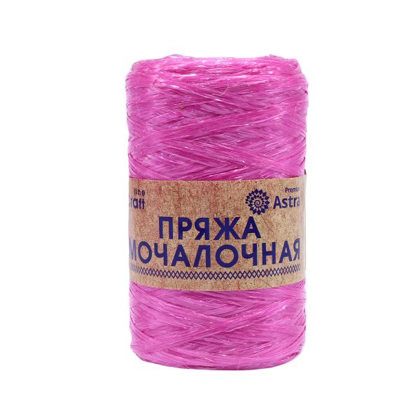 Пряжа Astra Premium (Астра Премиум) Мочалочная / уп.10 мот. по 50 г, 200 м, пион