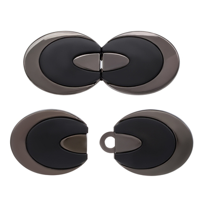 Крючки пришивные декоративные 44х18 мм, Black/P, MT-1822, 4 шт