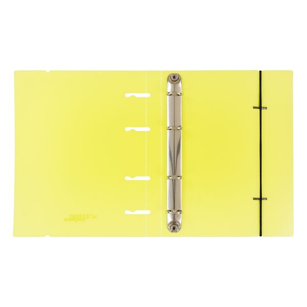 Папка-обложка для сменного тетрадного блока на 4 кольцах A5+ 700 мкм 20 мм, 1 шт, ⌀- 20 мм, желтый EC21140009, Expert Complete EC21140009