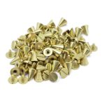 Винт кобурный металл ⌀9.5 мм, h11 мм, золото, металл конус, 50 шт