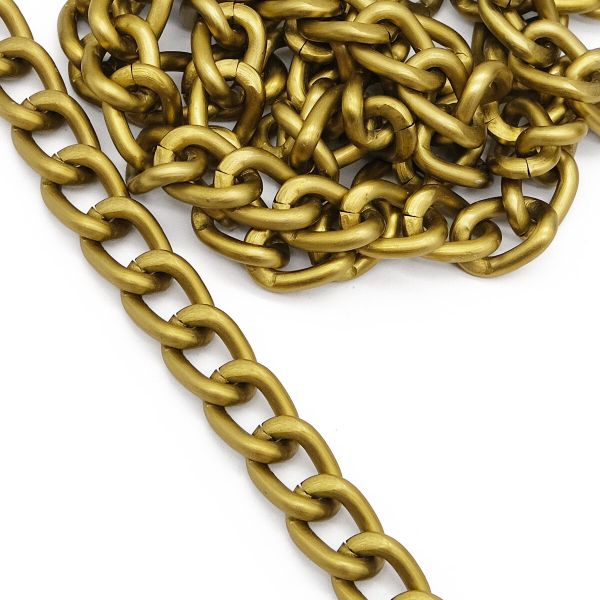 Цепь алюминиевая 14,2х10,3 мм, 10 м, антик