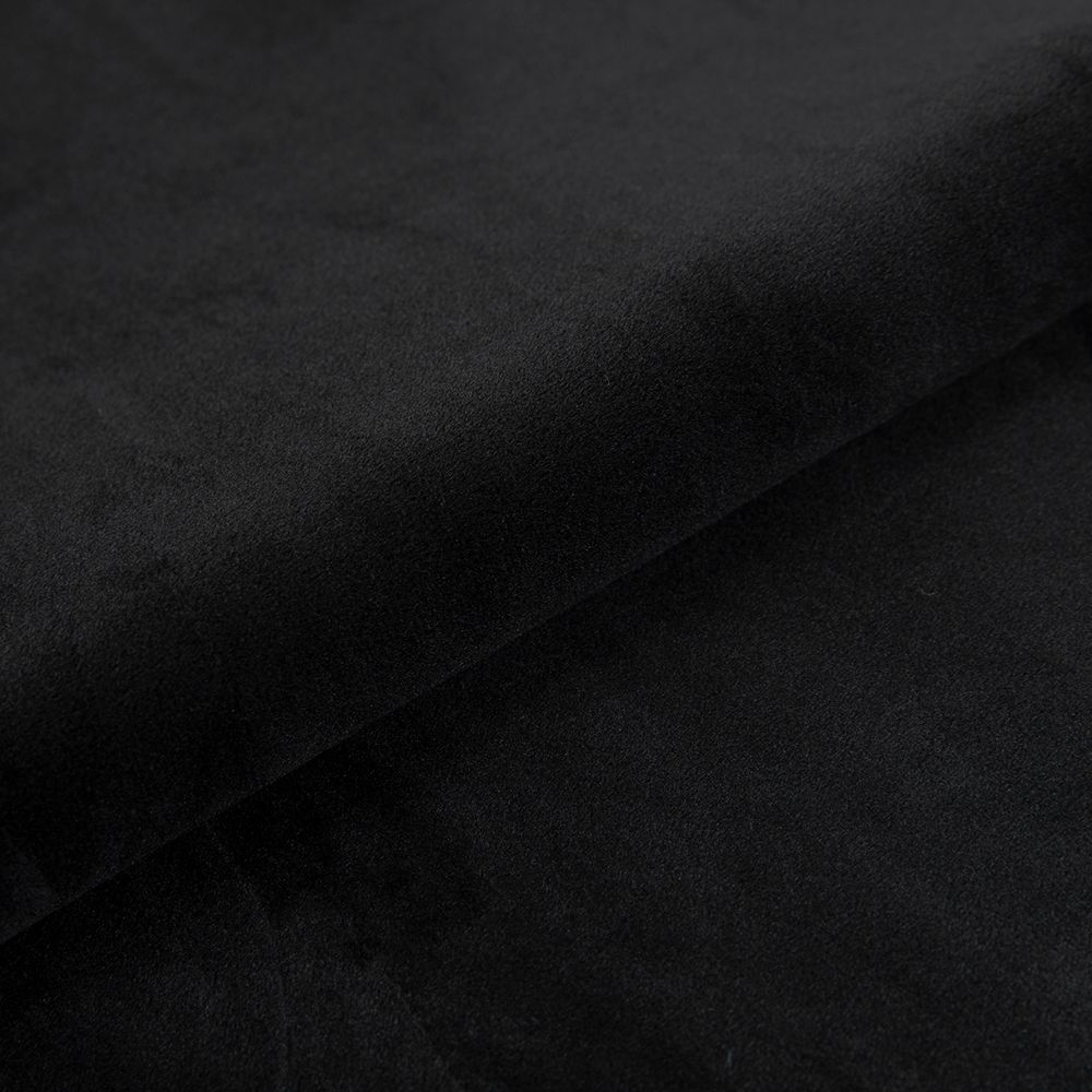 Велюр 240 г/м², 185 см / 5 метров, черный/black, Gamma VELR