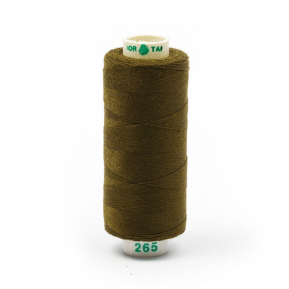 Нитки швейные бытовые Dor Tak 40/2, 366 м / 10 кат., 265 оливковый