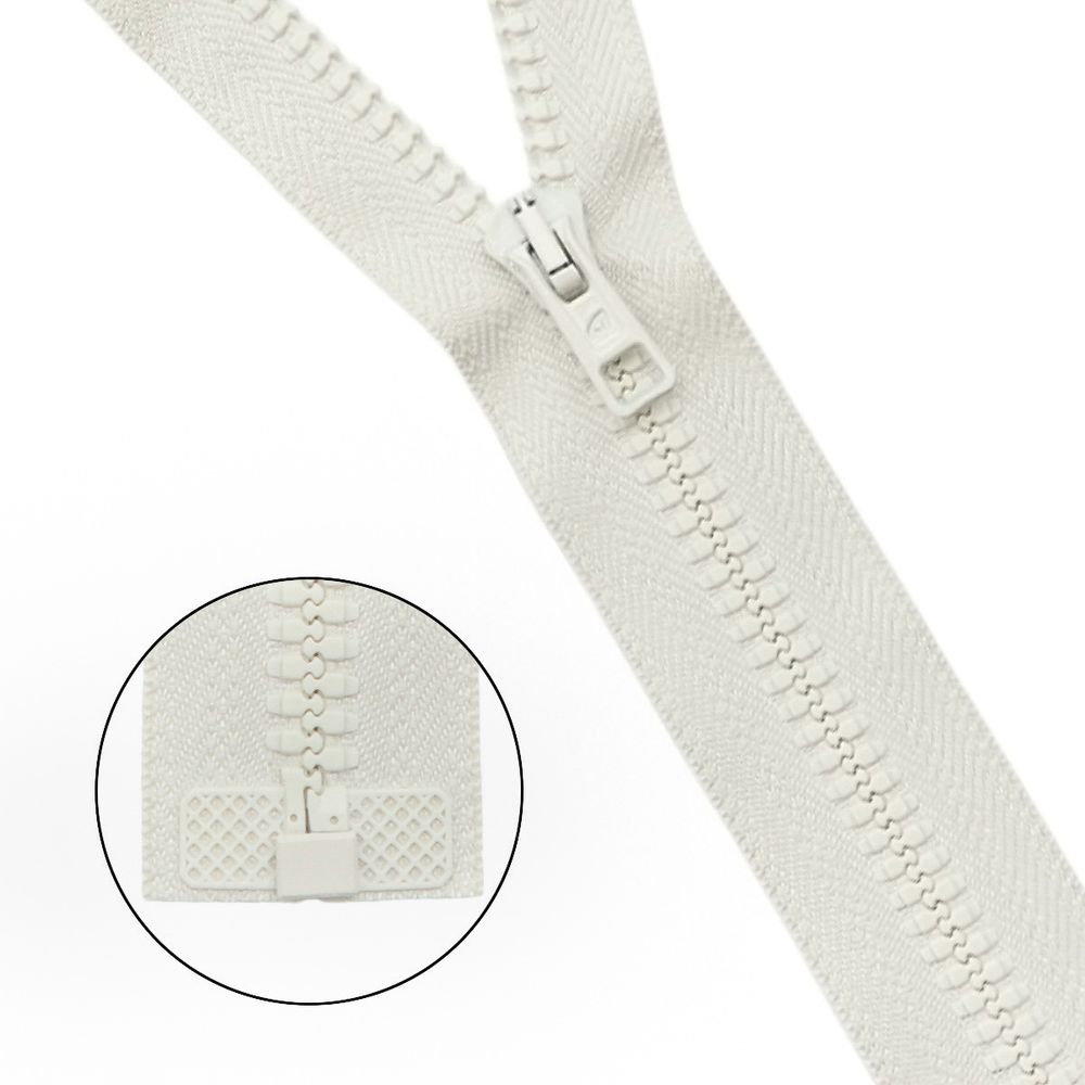 Молния трактор Arta Т6 (6 мм) 1 зам., разъем., 75 см, цв. 151 св.ваниль, 5 шт