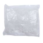 Наконечник для шнура пластик колокол ⌀6/9 мм, 14х11 мм, ПП, прозрачный, 100 шт