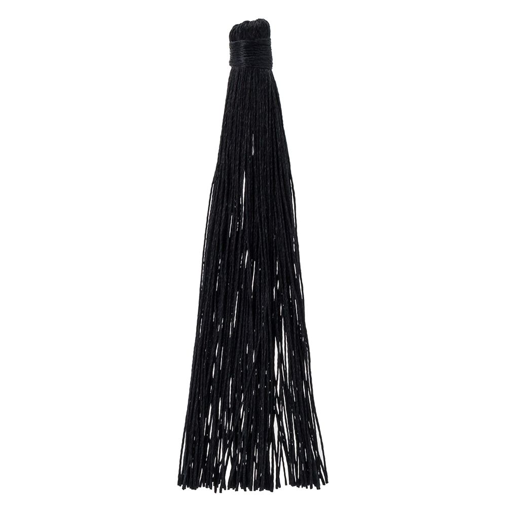 Кисть шторная l=10 см, полиэстер, 10 шт, 18 черный, CL-034
