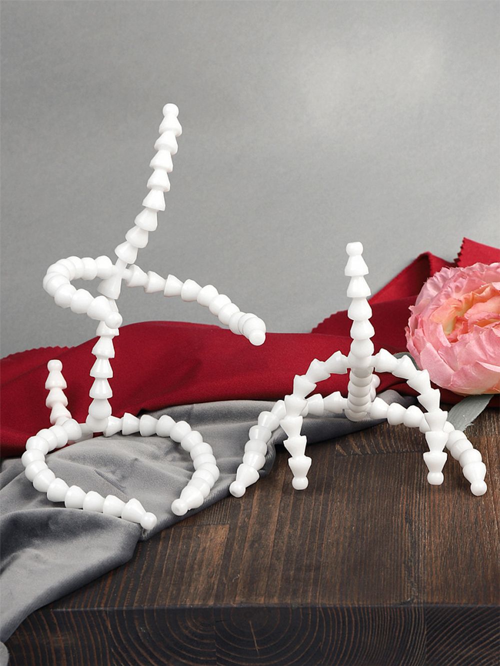 Скелет для игрушки с хвостом 23 см, передние лапы 7 звеньев 8см задние лапы 9 звеньев -10см