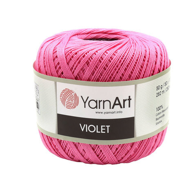 Пряжа YarnArt (ЯрнАрт) Violet / уп.6 мот. по 50 г, 282м, 5001 розовый