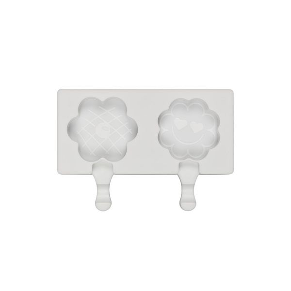 Форма силиконовая для мороженого ⌀7 см, 18.7х13х2.4 см, Цветы -2 ячейки, S-Chief SPC-0401