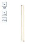 Спицы прямые бамбук ⌀4.5 мм, 35 см, Gamma BL2