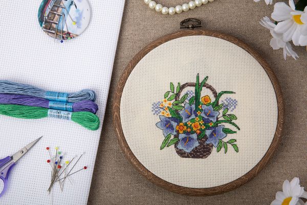 Мулине Gamma набор Вальс цветов 100% хлопок /100% вискоза 35 мотков по 8 метров, ассорти