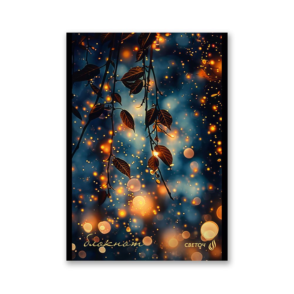 Блокнот на скобе, A5 48 л. 12 шт клетка, В лунном свете 01735, Б262 Светоч