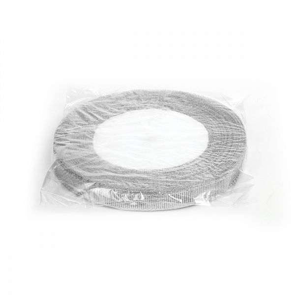Лента металлизированная 10.0 мм / 22.85±1 метра, цв. серебро, Magic4Hobby