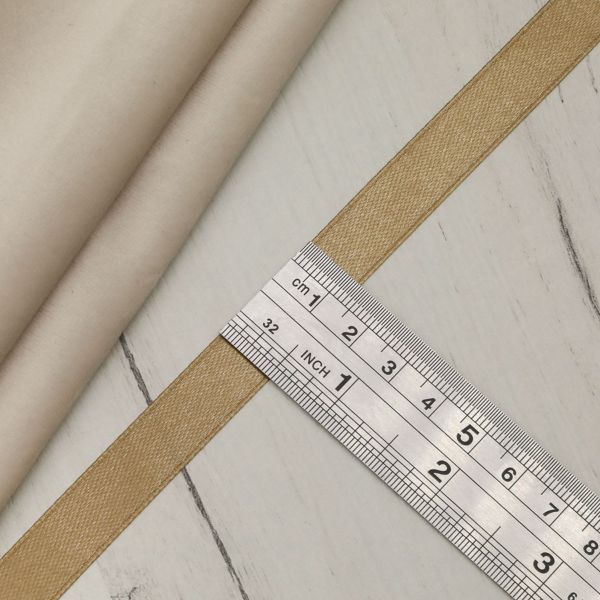 Лента атласная 1-сторонняя 12.0 мм / 22.86±1 метров, 069 т.бежевый, Globus