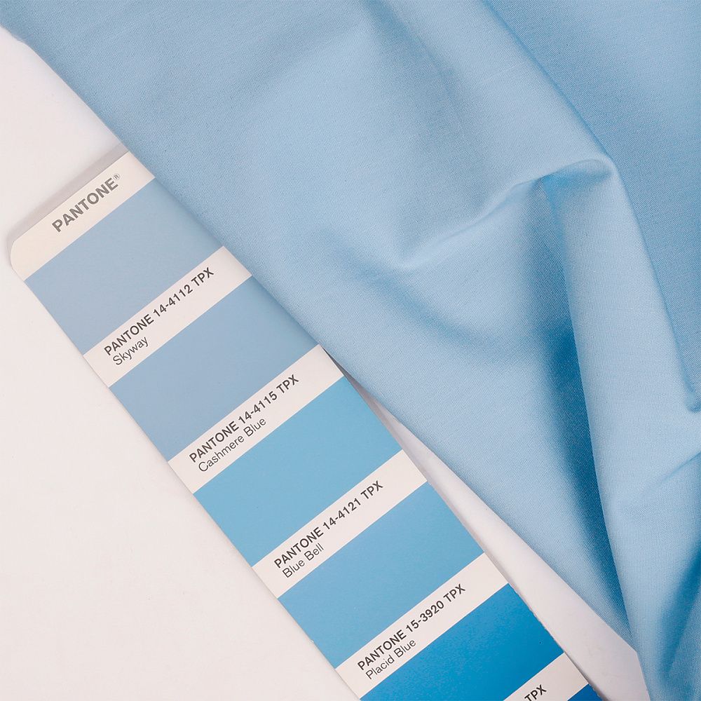 ТиСи (T/C) поплин стрейч 110 г/м², 150 см / 5 метров, TBY.TC.05.5, цв.св.голубой