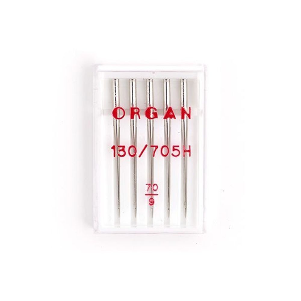 Иглы Organ, универсальные №70 для бытовых швейных машин, уп. 5 игл