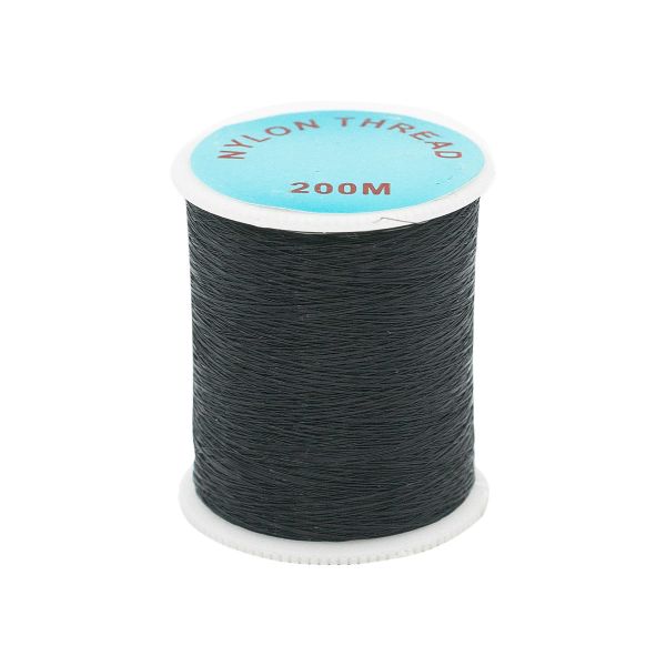 Нить прозрачная (мононить) 0.12 мм / 12 кат. по 200 метров, 0207-0019, черный