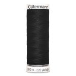 Нитки универсальные Gutermann Sew-all 100 (200 метров), 5 кат. | _000 черный