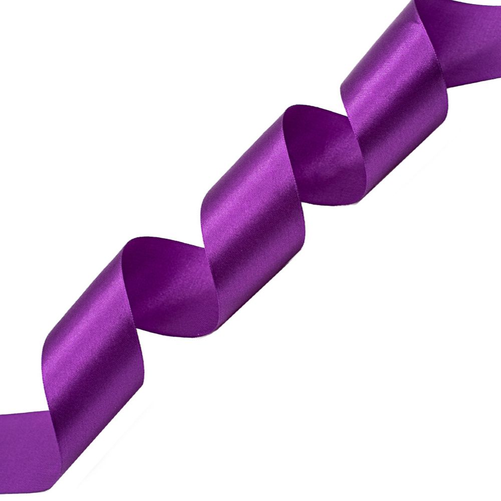Лента атласная 1-сторонняя 50.0 мм / 22.86±1 метров, 171 т. фиолетовый, Globus