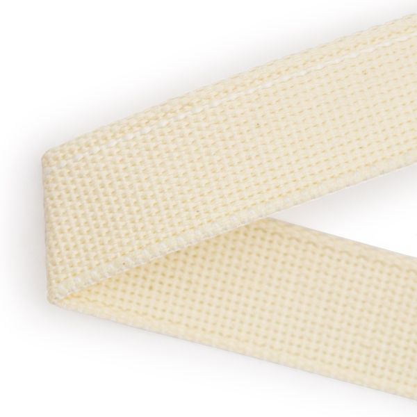 Стропа (ременная лента) 30 мм / 25 метров, толщ. 1.5 мм, [28 г/пог.м], 49% х/б, 28% п/э, 23% п/п, белый, 4130