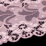 Кружево бельевое эластичное 150 мм / 13.72 м, цв. C344 пудровый