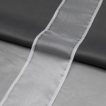 Лента для бантов 80.0 мм / 25 метров, белый / серебро, С3501Г17 (С3622Г17)