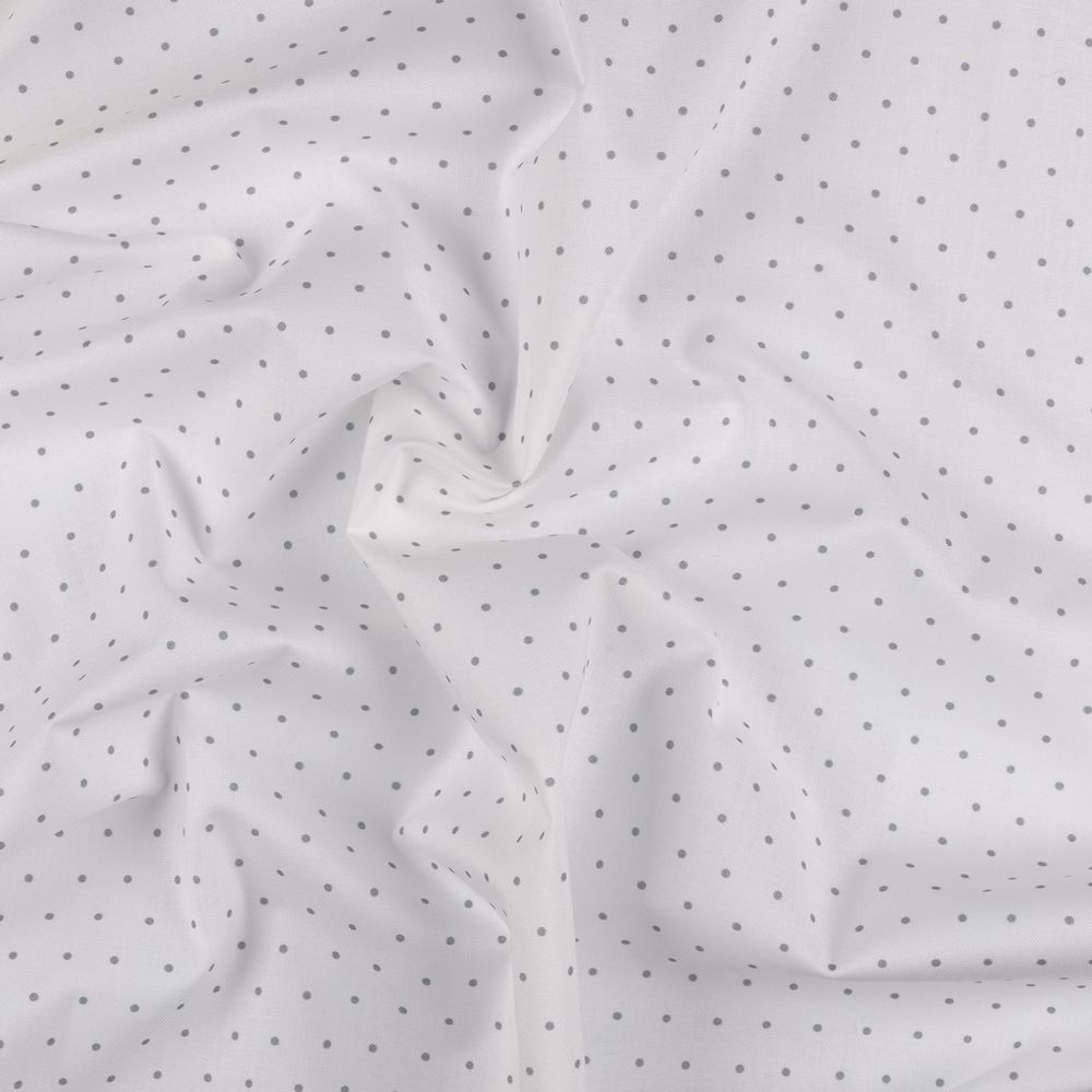 Ткань для пэчворка Peppy Бабушкин сундучок 100х112 см, 140±5 г/м², БС-53 горох белый