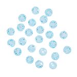 Бусины стекло ⌀4 мм, 24 шт, голубой /aqua Bo, Preciosa 451-19-602