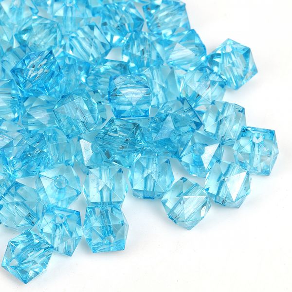 Бусины акрил ⌀10 мм, MG.3245-12 цв.12 голубой, 500 г, Magic4Hobby