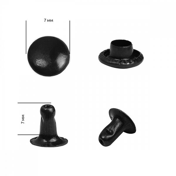 Хольнитены односторонние сталь 7х7 мм, №33, TBY.5107 цв. оксид уп. 1000 шт, TBY