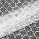 Сетка бельевая эластичная 70 г/м², шир.150 см / 1 метр, OLG119, цв.белый /OLG119.01/1/