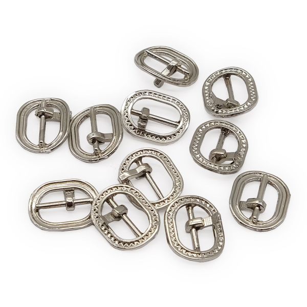 Пряжка ременная металл 10 мм, 10 шт, никель НР9229