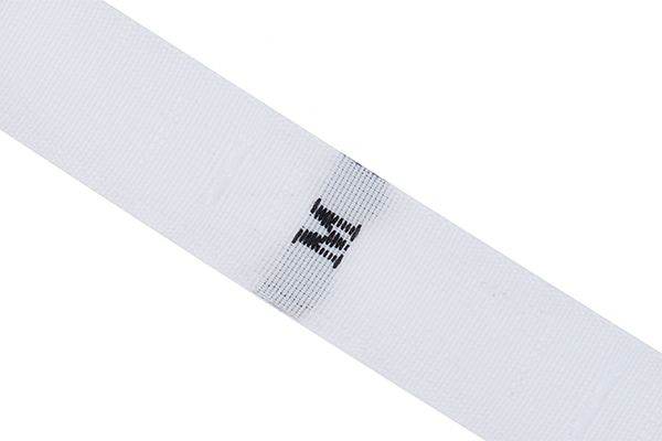Размерники жаккардовые тафта M белый 10х32 мм ТВ в рул. 500 шт