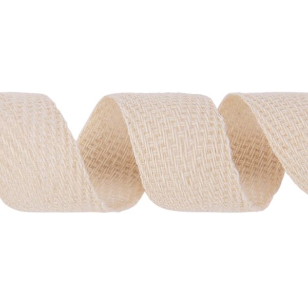 Тесьма (лента) киперная (100% х/б) 20 мм / 50 метров, суровый, Gamma ЛКЭ (20сх-50)