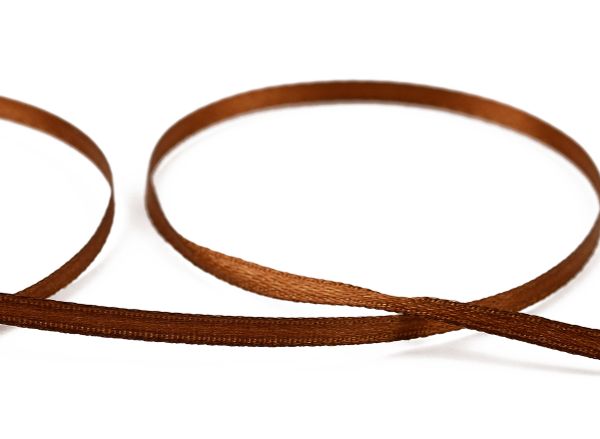 Лента атласная 2-сторонняя 3.0 мм / 91.4±2 метра, 098 т-коричневый, Gamma AL-3P