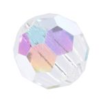 Бусины стекло ⌀6 мм, 12 шт, Перламутр/crystal AB, Preciosa 451-19-602