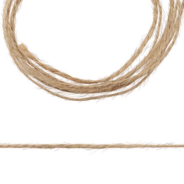 Шпагат джутовый 2-х ниточный ⌀0.6 мм, 50 м, 560 текс, кач. СВ, цв. натуральный, 76288