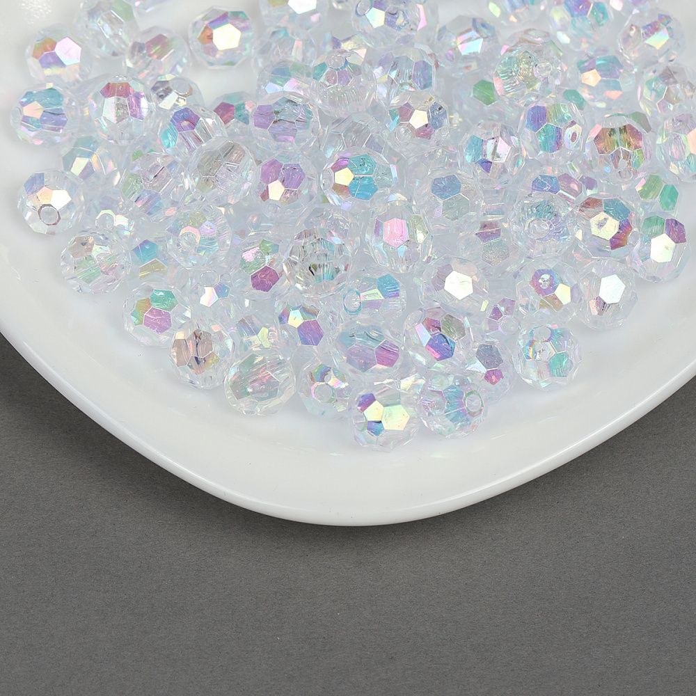 Бусины пластик ⌀10 мм, MG3245-AB.цв.АВ, 500 г, Magic4Hobby