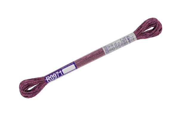 Мулине Gamma вискоза 100%, цв.R0971 т.лиловый, 12 мотков по 8 метров