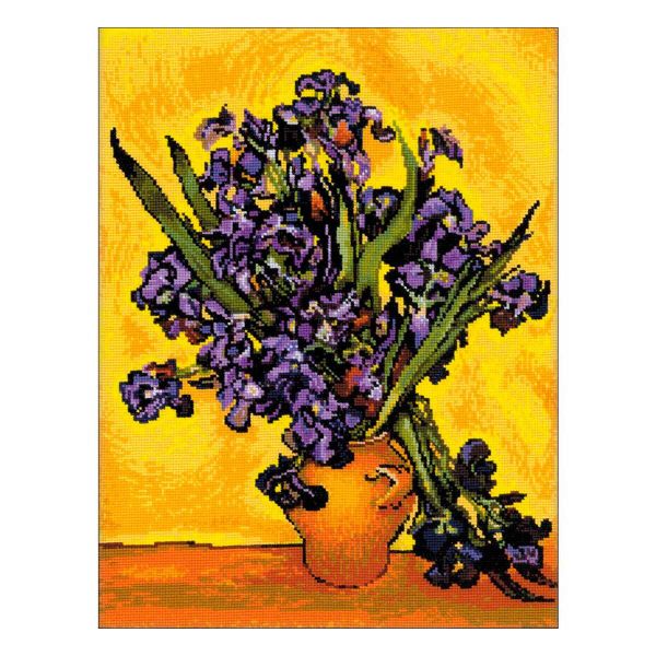 Набор для вышивания нитками Риолис, Ван Гог Ирисы, 30х40 см