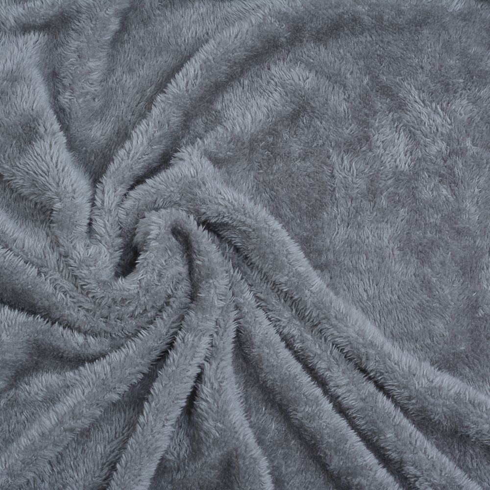 Мех трикотажный 180 г/м², шир.165см, цв.св.серый, 20м /TOS/