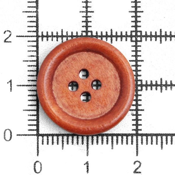 Пуговицы 4 прокола 32L (20мм), Brown1 (коричневый1), 36 шт