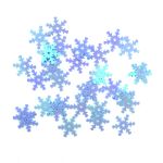 Пайетки фигурные снежинки 13 мм, Астра 10г, 17 св.-бирюзовый, уп.10 шт