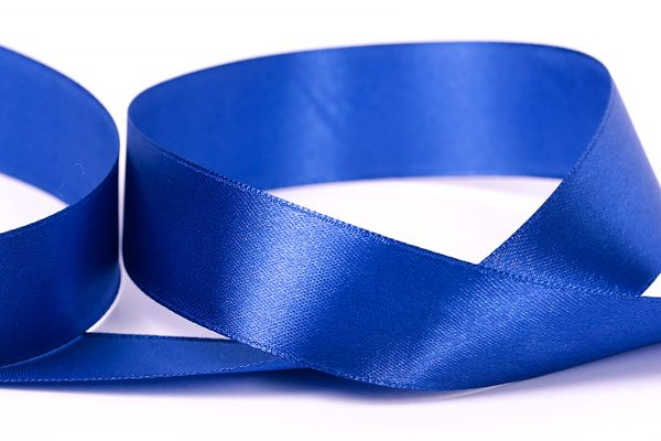 Лента атласная 1-сторонняя 25.0 мм / 33±2 метра, 038 т.синий, Gamma